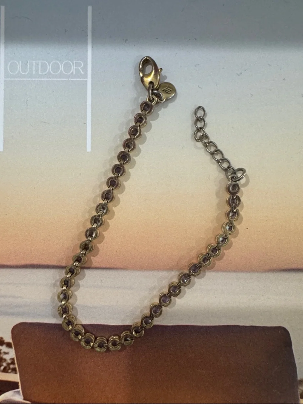 Madewell Lavender Crystal Tennis Bracelet